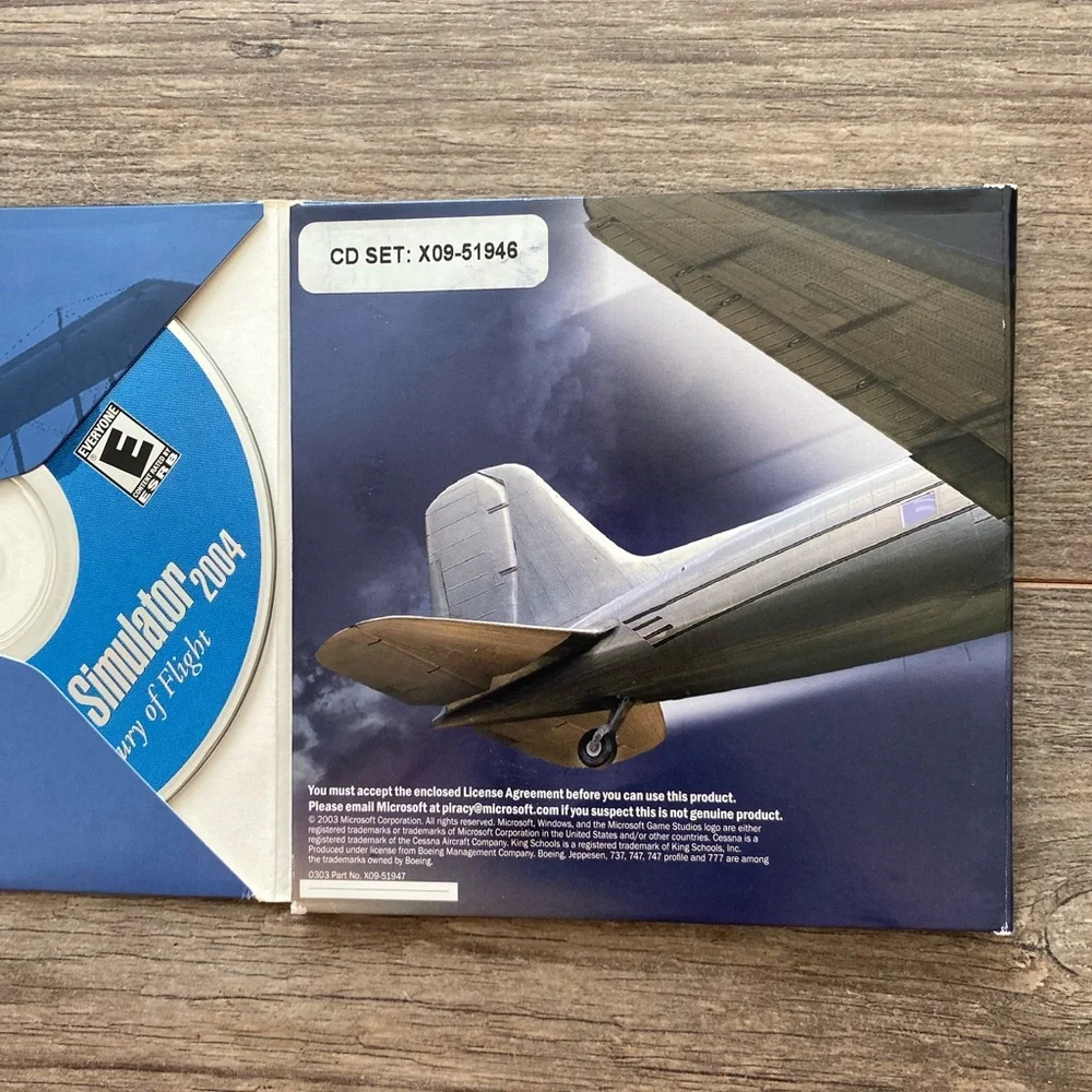 MICROSOFT FLIGHT STIMULATOR A CENTURY OF FLIGHT CD SET